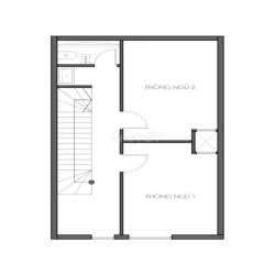 Cho thuê nhà 1 trệt - 1 lầu - 2 phòng ngủ