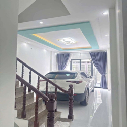 nhà trệt 2 lầu 4 pn hẻm xe tải