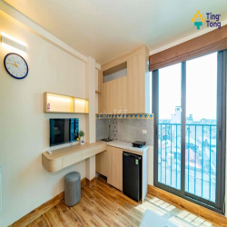 Phòng đơn đủ đồ view thẳng cầu Nhật Tân, cạnh thung lũng hoa Hồ Tây
