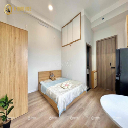 Cho thuê căn hộ ban công, studio, full NT mới, máy giặt riêng gần Aeon