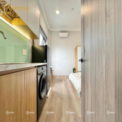 Cho thuê căn hộ ban công, studio, full NT mới, máy giặt riêng gần Aeon