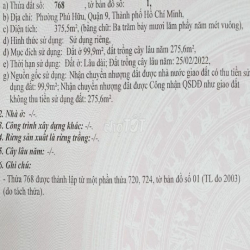 Cần cho thuê đất mặt tiền 33m Bưng Ông Thoàn Samsung village khu CNC