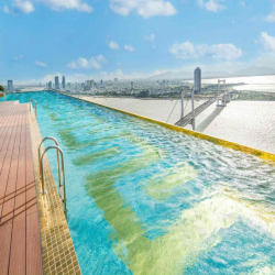 Căn hộ golden Bay ,1 phòng ngủ , 1 phòng khach , bếp., 1 ban công