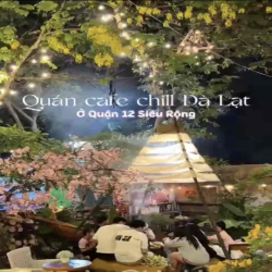 Sang quán Cafe 1000m2 mặt tiền Hà Huy Giáp-Quận 12,mặt bằng 8tr