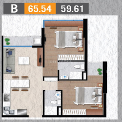 Chính Chủ Cho Thuê Căn Hộ The Western Capital Đg Lý Chiêu Hoàng 2PN3PN
