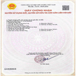 Đất thổ cư sổ đỏ chính chủ hai mặt tiền