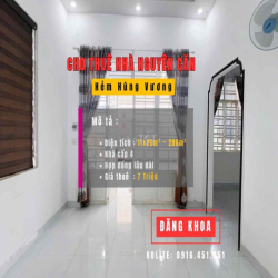 CHO THUÊ NHÀ 11 MÉT NGANG HẺM AMAKHÊ