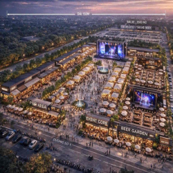 đất trong khu tổ hợp vui chơi giải trí, ăn uống dt từ 18-2000m