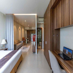 Chung cư mini ngay Điện Biên Phủ - Đầy đủ nội thất, decor gỗ sangtrong