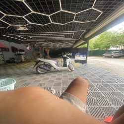 sang nhượng garage làm về detailing và dán