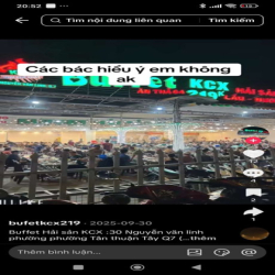 Cho thuê mặt bằng buffet KCX