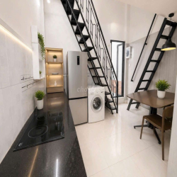 NHÀ MỚI CHO THUÊ 1 TRỆT 1 LẦU, DT 5×12 CÓ 2PN,2WC.FULL NỘI THẤT.HẺM 7M