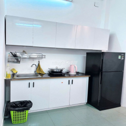 CH 1PN MẶT TIỀN TRƯỜNG SA FULL NỘI THẤT, TÁCH BẾP, BAN CÔNG VIEW SÔNG
