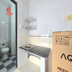 PHÒNG FULL NỘI THẤT GÁC CAO CÓ BAN CÔNG  GẦN ĐH HUFLIT