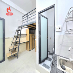 PHÒNG FULL NỘI THẤT GÁC CAO CÓ BAN CÔNG  GẦN ĐH HUFLIT