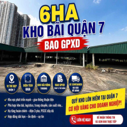 ĐẤT quận 7. Bao GPXD. Giáp sông. kho sẵn, thuận tiện làm cảng.