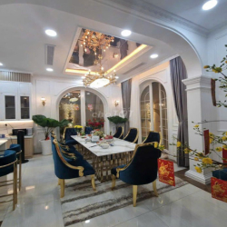 Biệt thự View Sông Bình Lợi. DT 10X20M. Trệt 2 Lầu áp mái