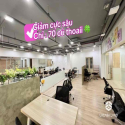 Sàn văn phòng 80m2 30tr, 200m2 - 70tr, được ĐKKD tự do ở lại