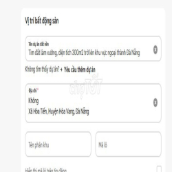 Tìm đất làm xưởng, diện tích 300m2 trở lên khu vực ngoại thành Đà Nẵng