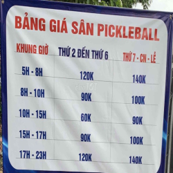Sang nhượng tổ hợp 900m2 gồm sân pickleball, cafe và quán ăn