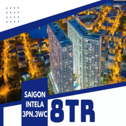 Cho thuê căn hộ Bình Chánh 3PN 3WC - 8tr -  Có nội thất Sài Gòn Intela