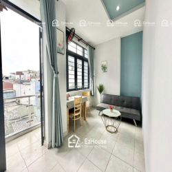 CHO THUÊ CHDV BÌNH THẠNH, 1PN, FULL NỘI THẤT, BAN CÔNG, 40M2, 10TR5