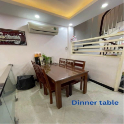 NHÀ MỚI 3PN GẦN MẶT TIỀN CMT8 _ĐẦY ĐỦ NỘI THẤT 