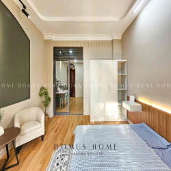 Cho thuê căn 1PN Bancong siêu thoáng mát - Mặt tiền Khánh Hội Quận 4