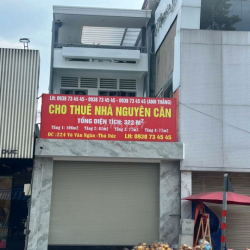 Cho Thuê Mặt Tiền 224 Võ Văn Ngân Thủ Đức 8 Phòng, 4WC, 322m2 Nền