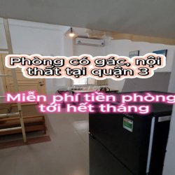 Chính chủ cho thuê phòng có gác, nội thất đầy đủ Quận 10