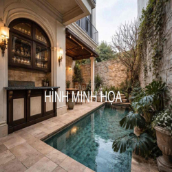 Cho thuê biệt thự HỒ BƠI SÂN VƯỜN 4PN khu Nam Việt Á