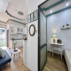 Căn hộ full nội thất 1PN tách bếp cực rộng ban công máy giặt riêng Q10