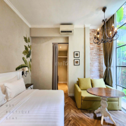 CHO THUÊ CĂN HỘ 1PN - BAN CÔNG - FULL NỘI THẤT