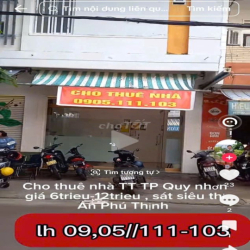 cho thuê nhà trung tâm Thành Phố Quy Nhơn