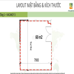 Cho thuê văn phòng 60m2 trong Celadon City trực tiếp Gamuda Land