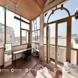 DUPLEX TÁCH BẾP BANCOL PHONG CÁCH VINTAGE TONE GỖ FULL NỘI THẤT