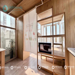 DUPLEX TÁCH BẾP BANCOL PHONG CÁCH VINTAGE TONE GỖ FULL NỘI THẤT