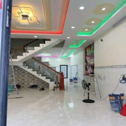 NHÀ MỚI XÂY 5X20M 1 TRỆT 2 LẦU GIÁ TỐT