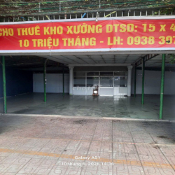 Cho thuê nhà đất phù hợp kho xưởng, văn phòng.