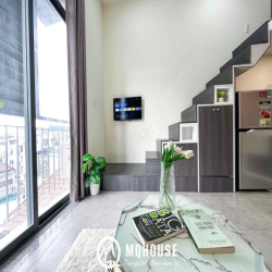 Cho thuê căn Duplex ban công thoáng Tô Hiến Thành Q10 gần ĐH UEH