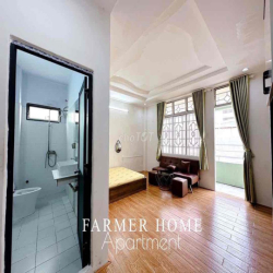 PHÒNG STUDIO - BAN CÔNG - NỘI THẤT ĐẦY ĐỦ - GIỜ TỰ DO - CỬA VÂN TAY